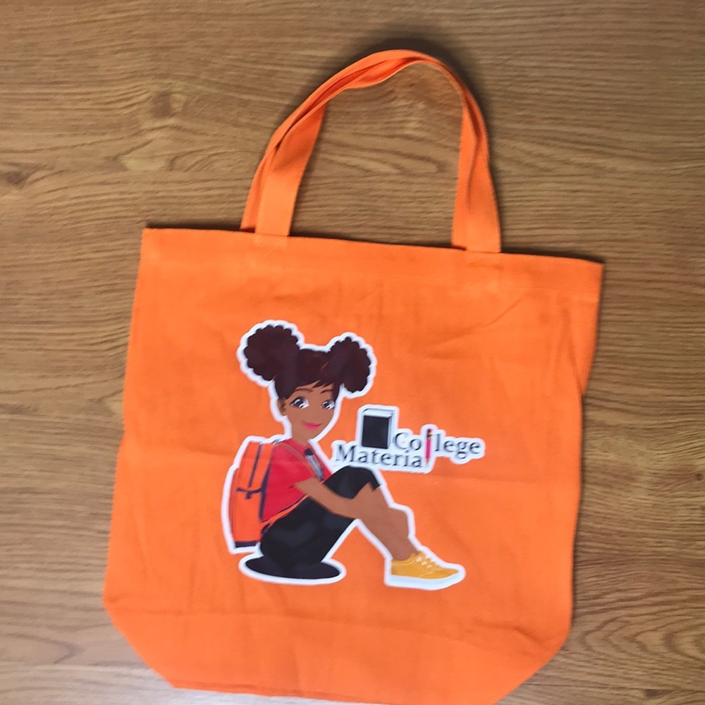 Orange College material Tote Bag